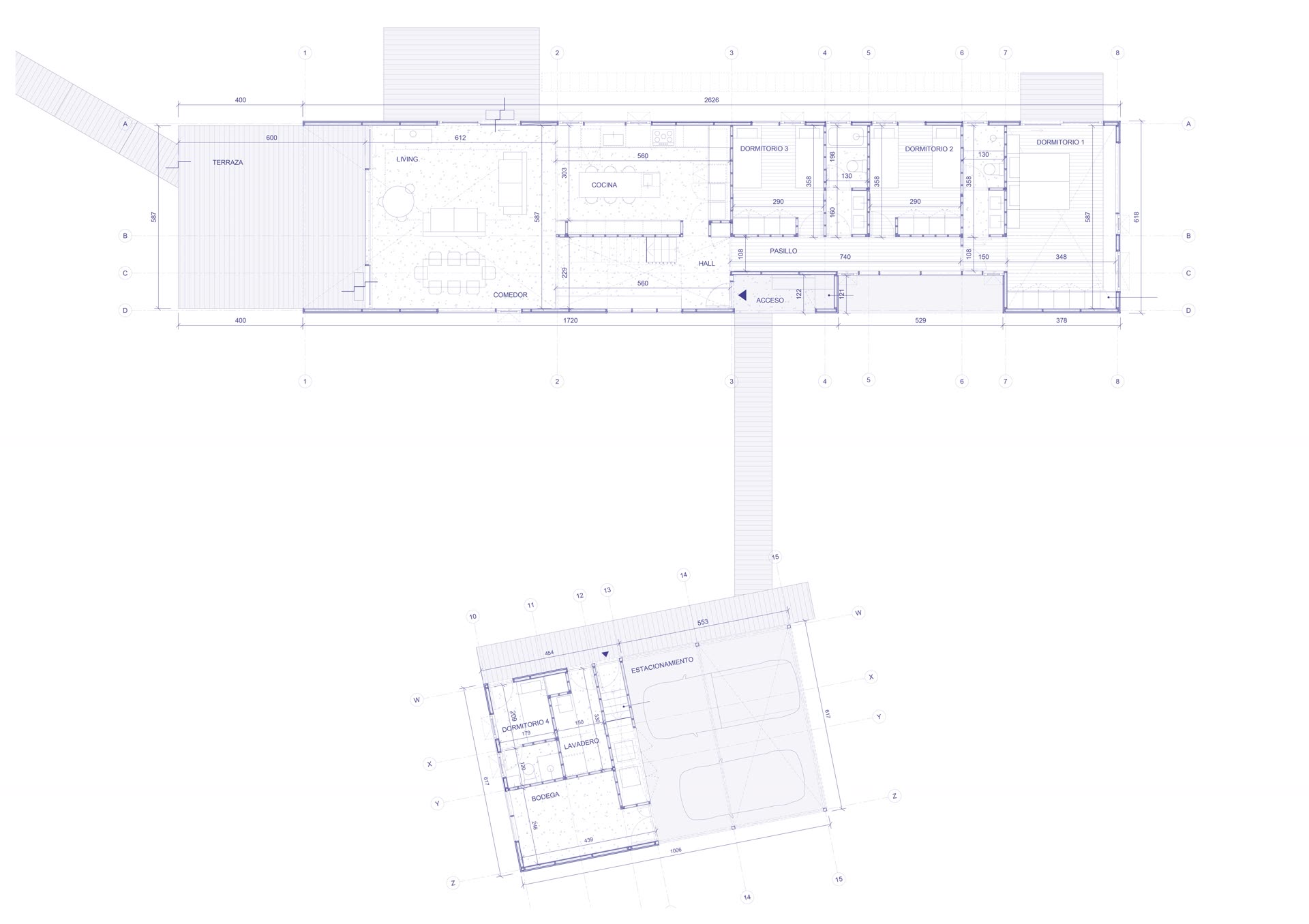 Plano Casa Granero Rupanco