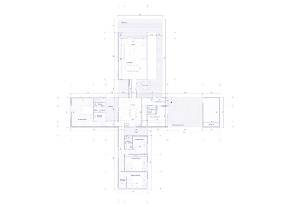Plano Casa Granero 4 Vientos