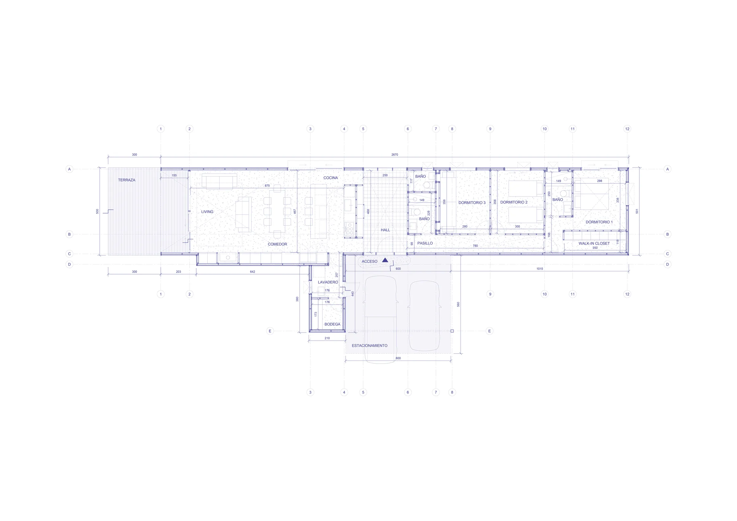 Plano Casa Granero Frutillar