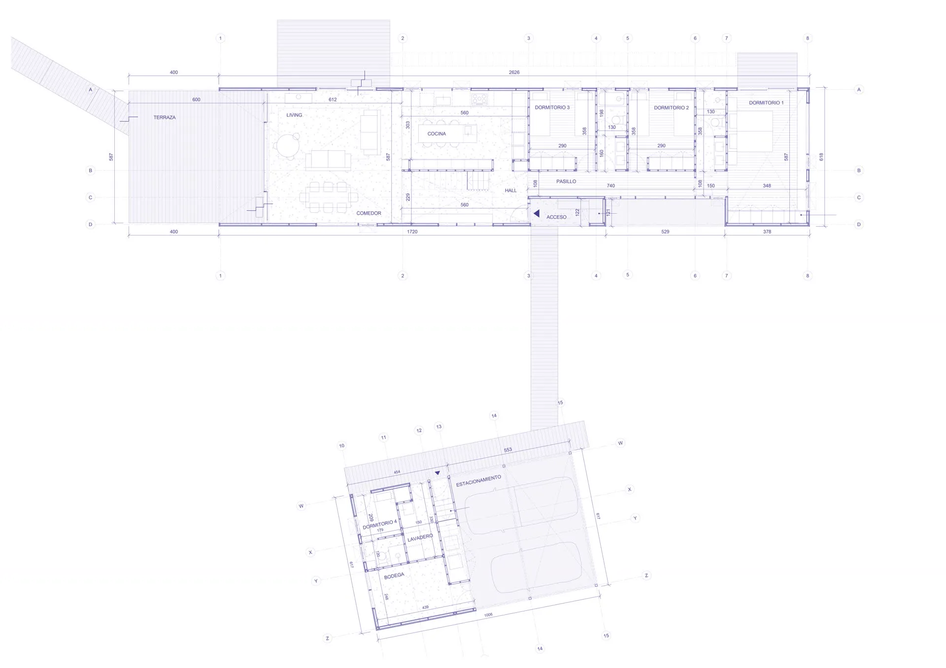 Plano Casa Granero Rupanco